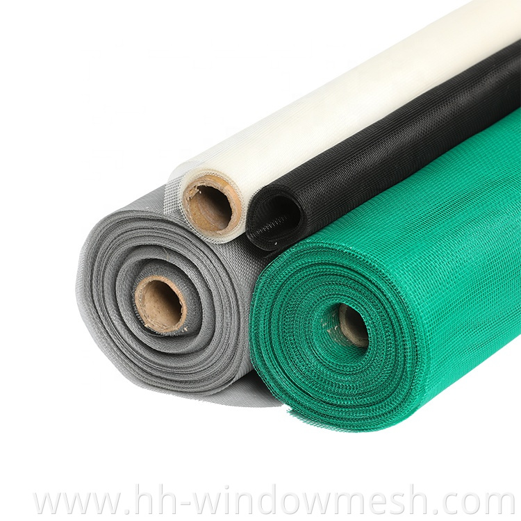 Rolling window screen gray /black stiff fiberglass insect screen